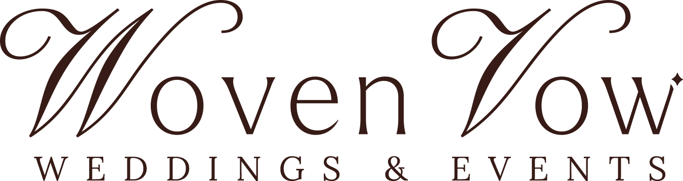 Logo for Woven Vow Weddings a concierge wedding planning company in Dallas Texas serving all of Texas