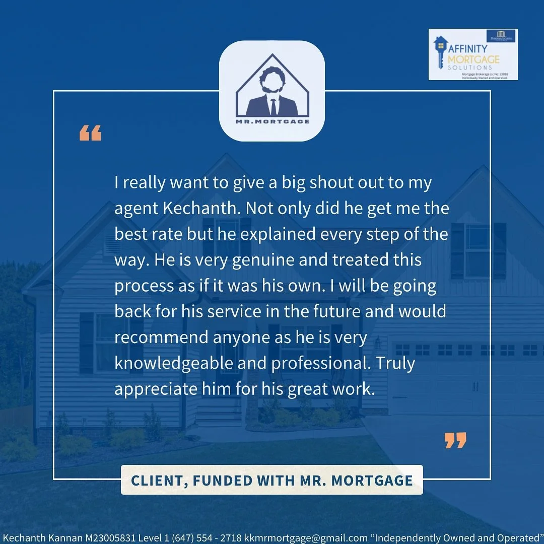 A review from a client who did a purchase with the help of Mr. Mortgage