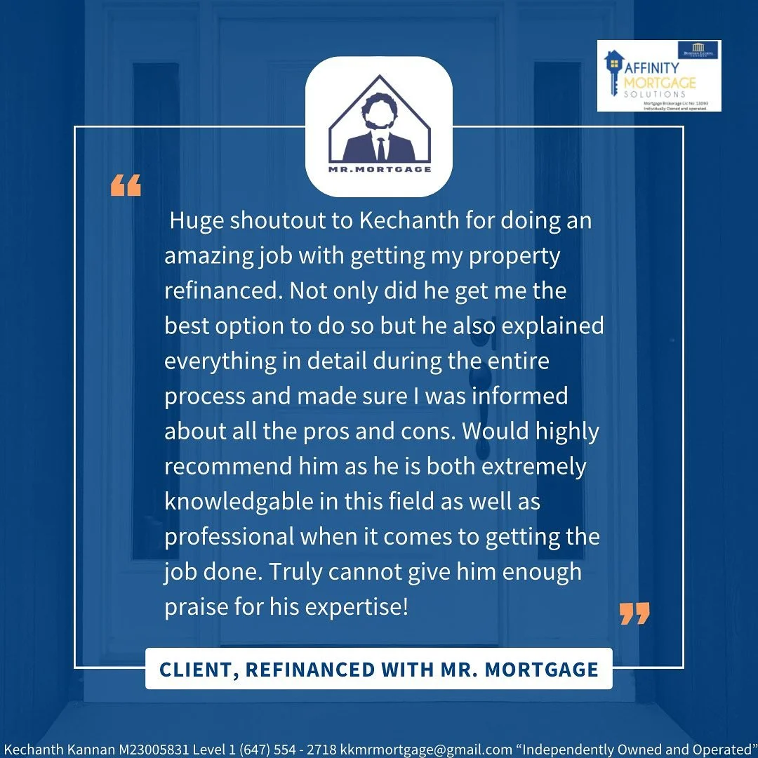 A review from a client who did a refinance with Mr. Mortgage