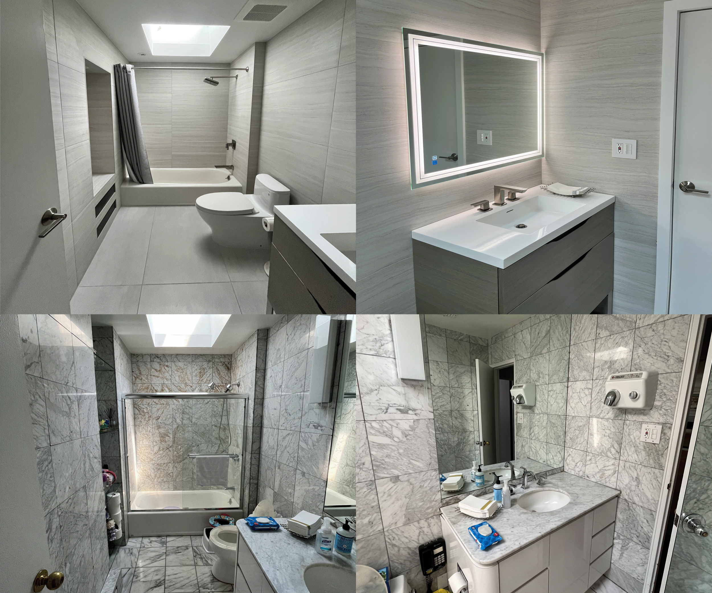 Leventhal Guest Bathroom Before and After