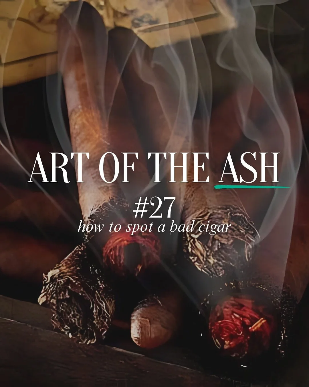 Art of the Ash - Tip #27: How to Spot a Bad Cigar ๐ฅ
Cigars are delicate, and proper storage is key to preserving their quality. But sometimes, despite the best efforts, cigars can get damaged or improperly stored, which can affect the smoking exper