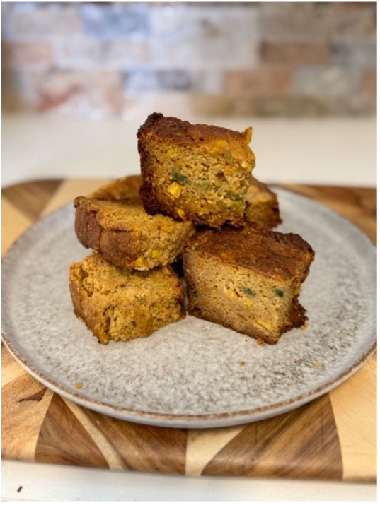 jalapeño CHEDDAR SWEET POTATO CORNBREAD