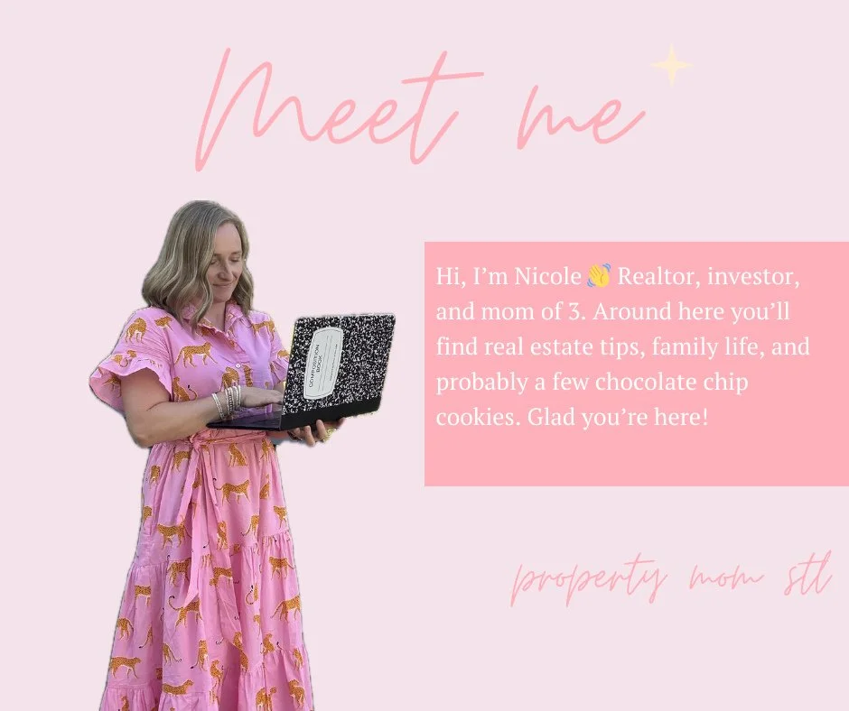 Today&rsquo;s my birthday 🎉 so it feels like the perfect time for a little re-intro.⁠
⁠
Hi, I&rsquo;m Nicole 👋 Realtor, investor, mom of 3, and lover of all things home. I&rsquo;m also a bookworm at heart (there&rsquo;s usually a novel tucked in my