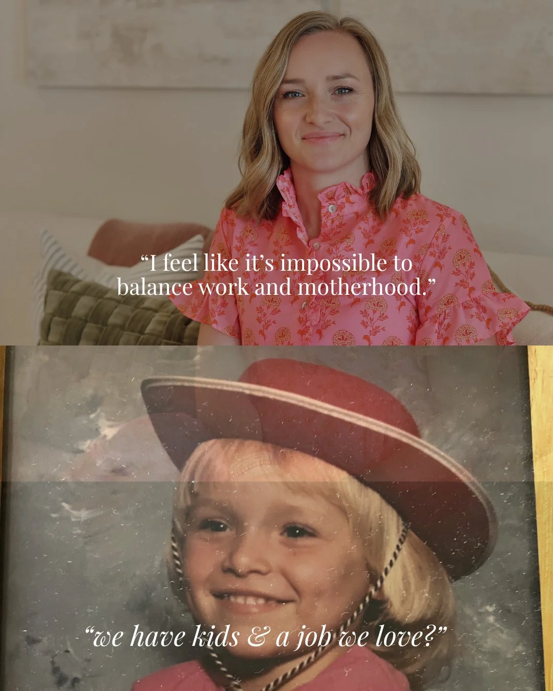 Somewhere between that little girl and this version of me, I convinced myself that doing both well was impossible. And some days it still feels that way.⁠
⁠
We are in the last week of spring break over here and I will be honest, heading into week two