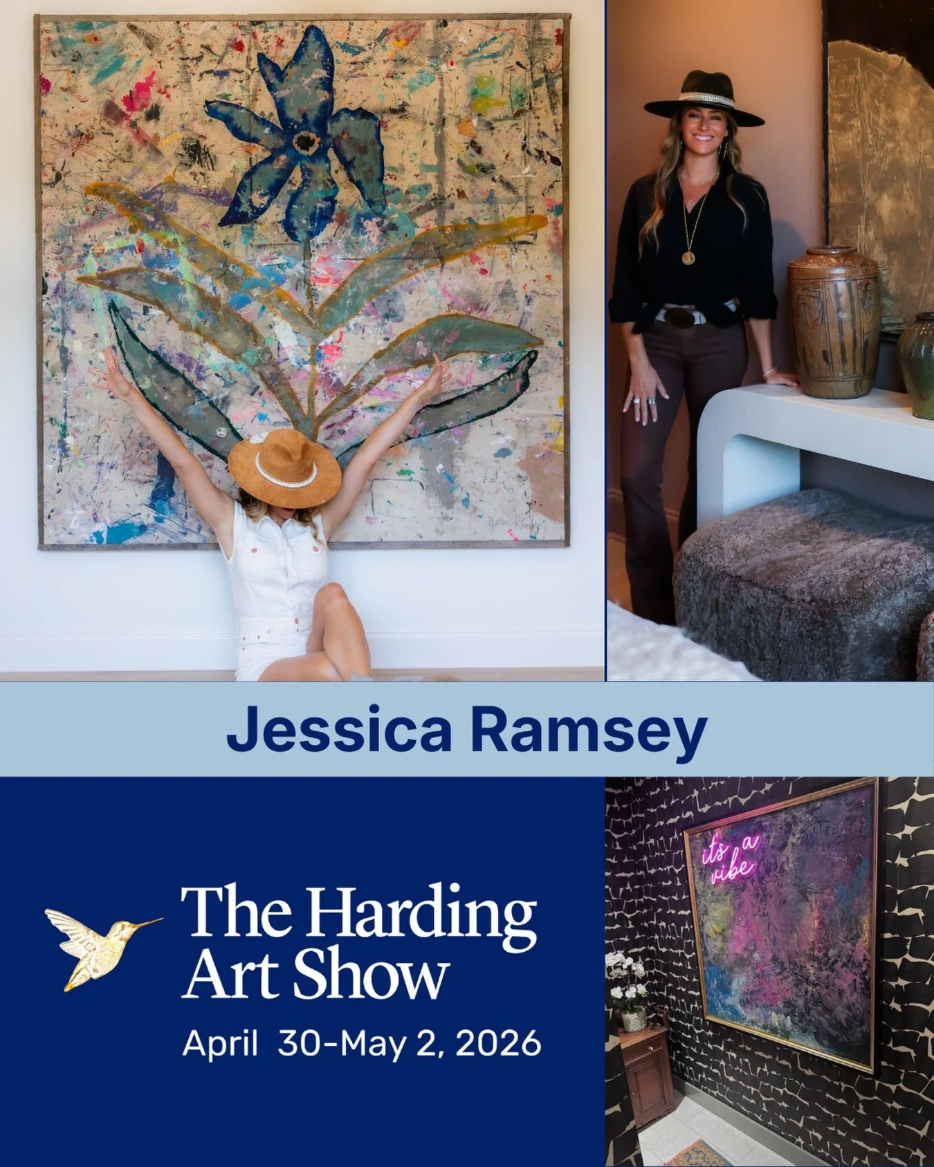 Jessica Ramsey @jessicaramseyart
Great art tells a great story.
Between Order and Chaos: Seeking the Edge

Jessica taps into her background in interior design and twenty years of painting and drawing when creating paintings and murals that combine ex