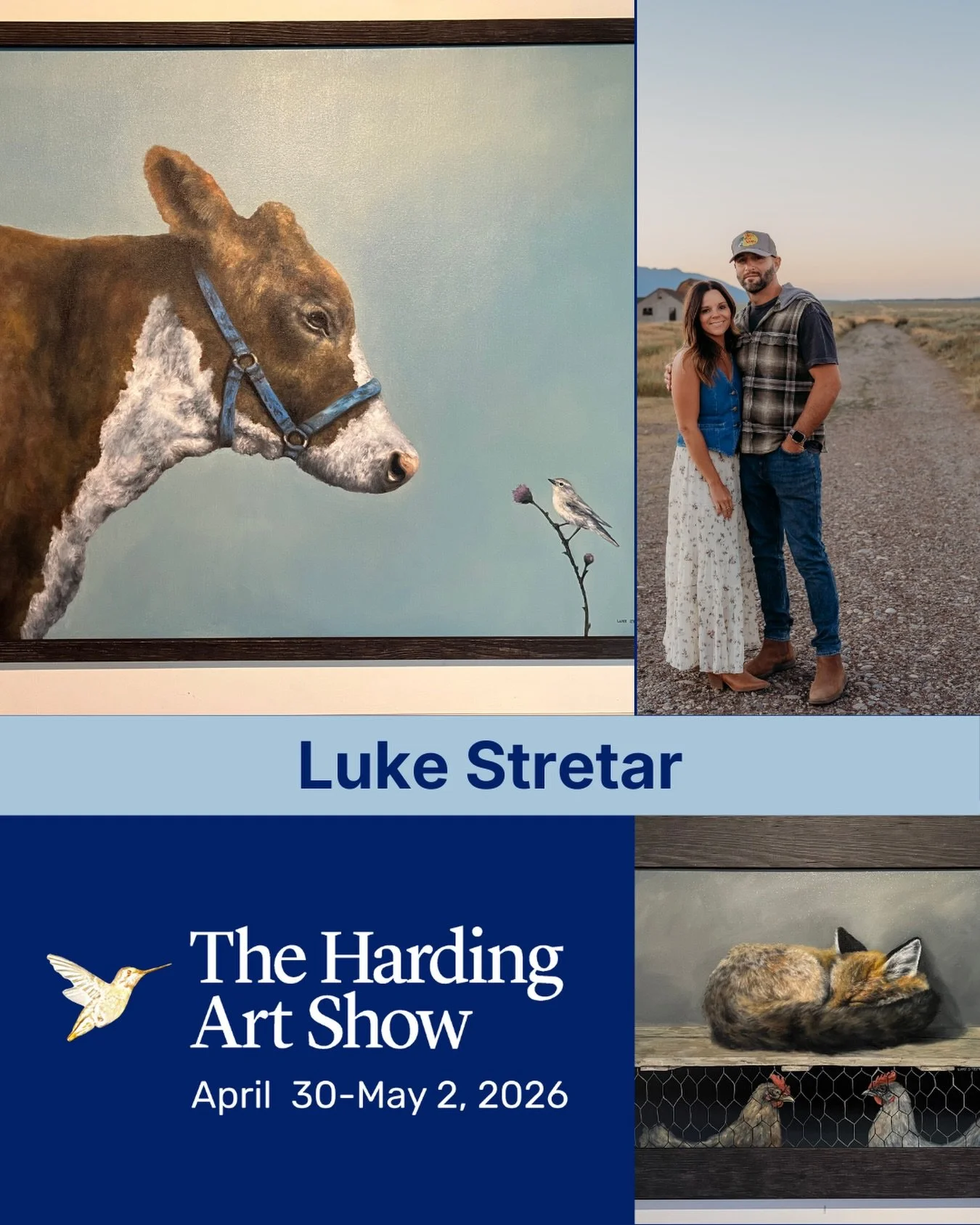 Luke Stretar @lukestretar has been working as a professional artist for 20 years. He is part of an entire family of artists and enjoys painting scenes inspired by rural America with influences from European and Northern renaissance traditions.