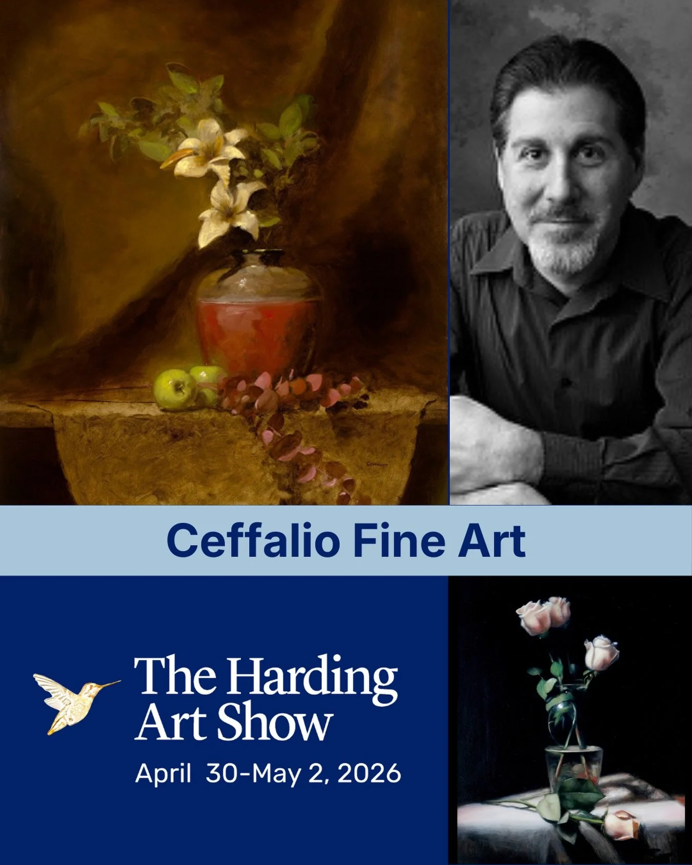 George Ceffalio @georgeceffalio is an Award Winning Artist whose works have been displayed in several local, regional, and national exhibitions. He has received numerous awards including several Best of Show. George is best known for his rich vibrant