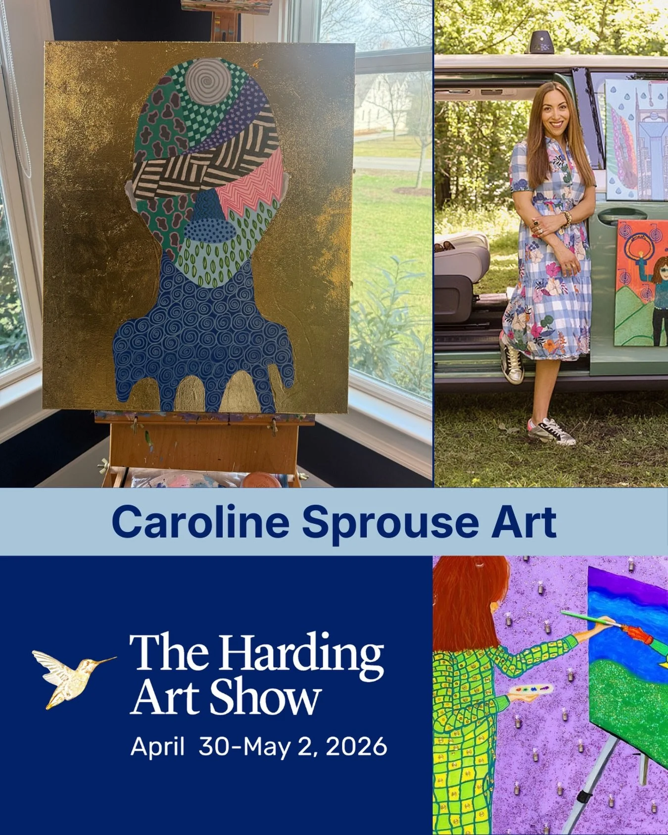Caroline Moses Sprouse @CarolineSprouseArt is a passionate creator who sees herself as both a &ldquo;story and truth teller,&rdquo; inspired by the human journey, growth, recovery, motherhood, nature, and community. Based in Nashville, she creates vi