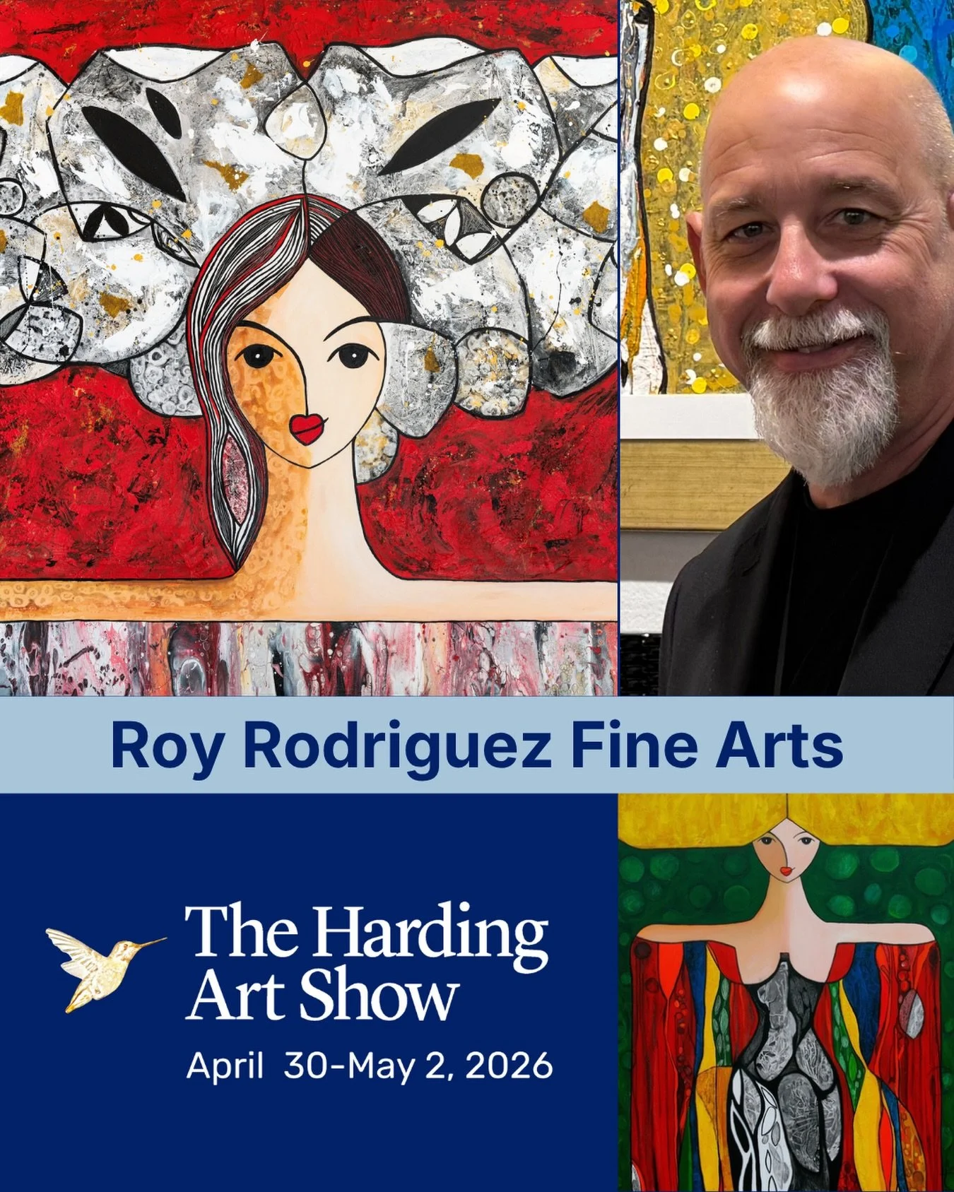 Contemporary Artist from Miami @royrodriguezart, Roy&rsquo;s art is known for the female forms that appear within the work as recurring muses rather than literal portraits. Color is applied intuitively, often through energetic gestures, creating rhyt