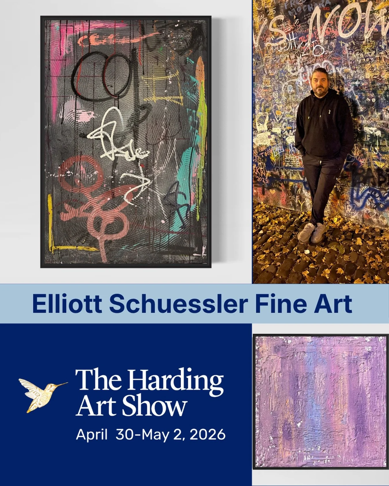 Elliott Schuessler @realdailylife is a contemporary artist who resides in East Nashville and whose work explores color, form, and the intersections of memory and place. Working primarily in painting and mixed media, he balances meticulous technique w