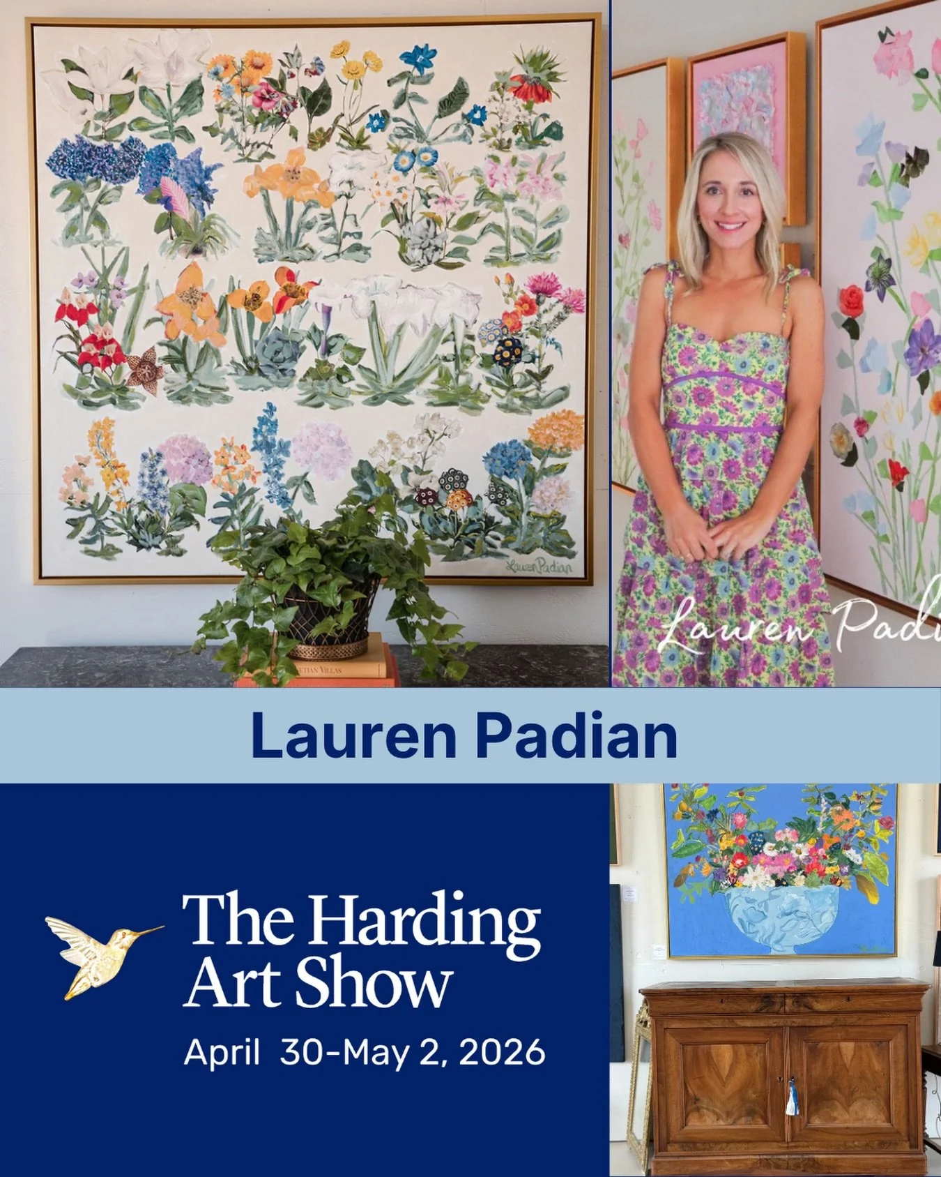 Lauren&rsquo;s @laurenpadianart work is a layered exploration of paint and collage, with each layer revealing new depth and beauty&mdash;reflecting the way God reveals Himself through nature. Inspired by vibrant colors, playful patterns, and a touch 