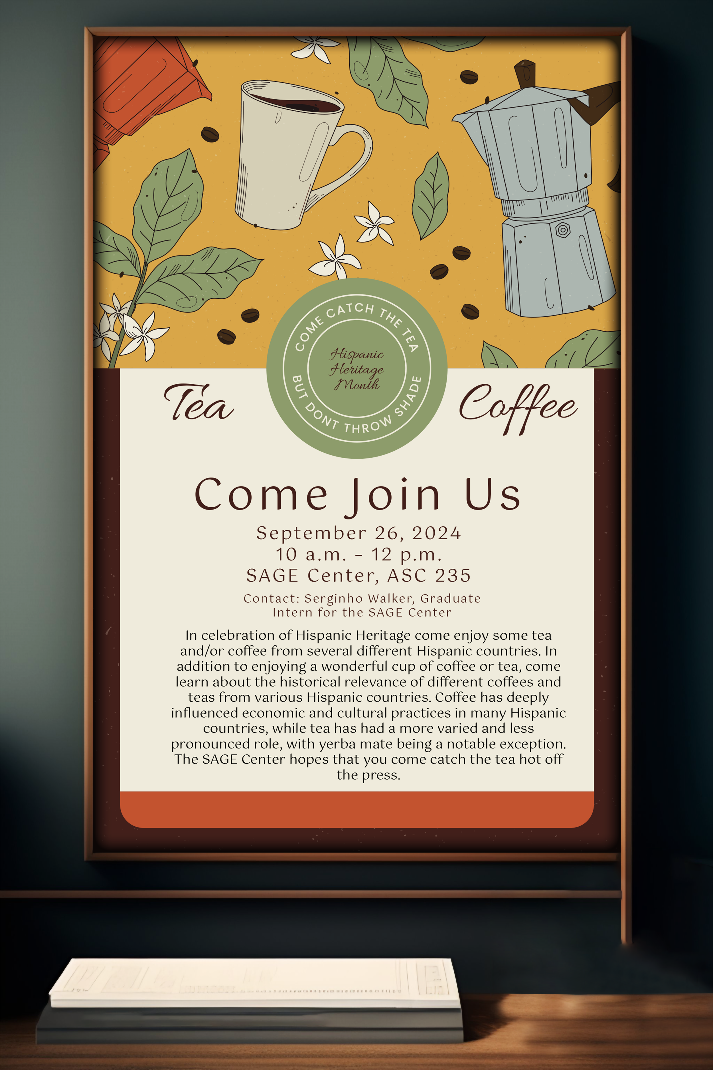 Event Poster for Southern Connecticut State University's Multicultural Center