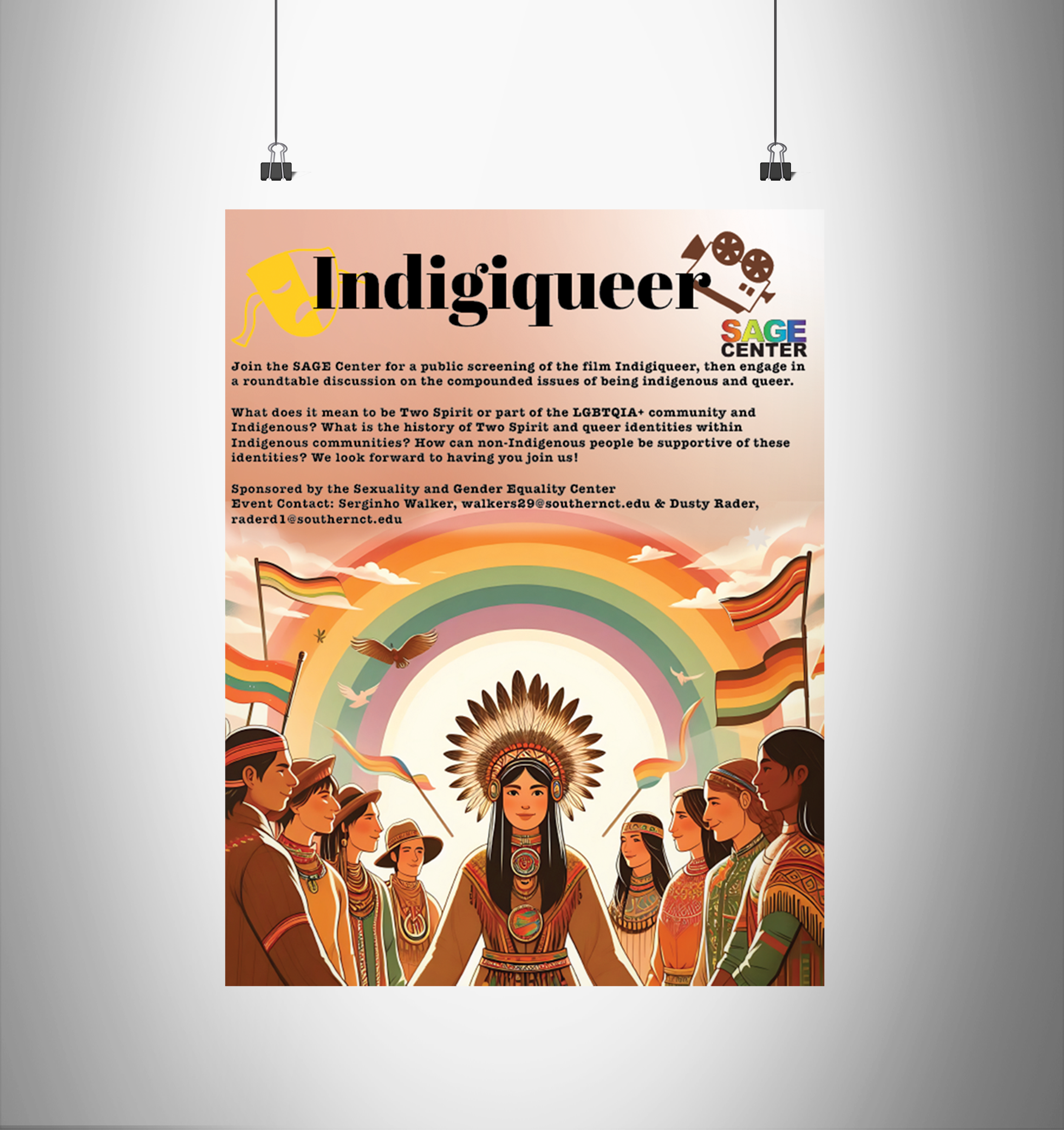 Multicultural Center Poster for event at Southern Connecticut State University