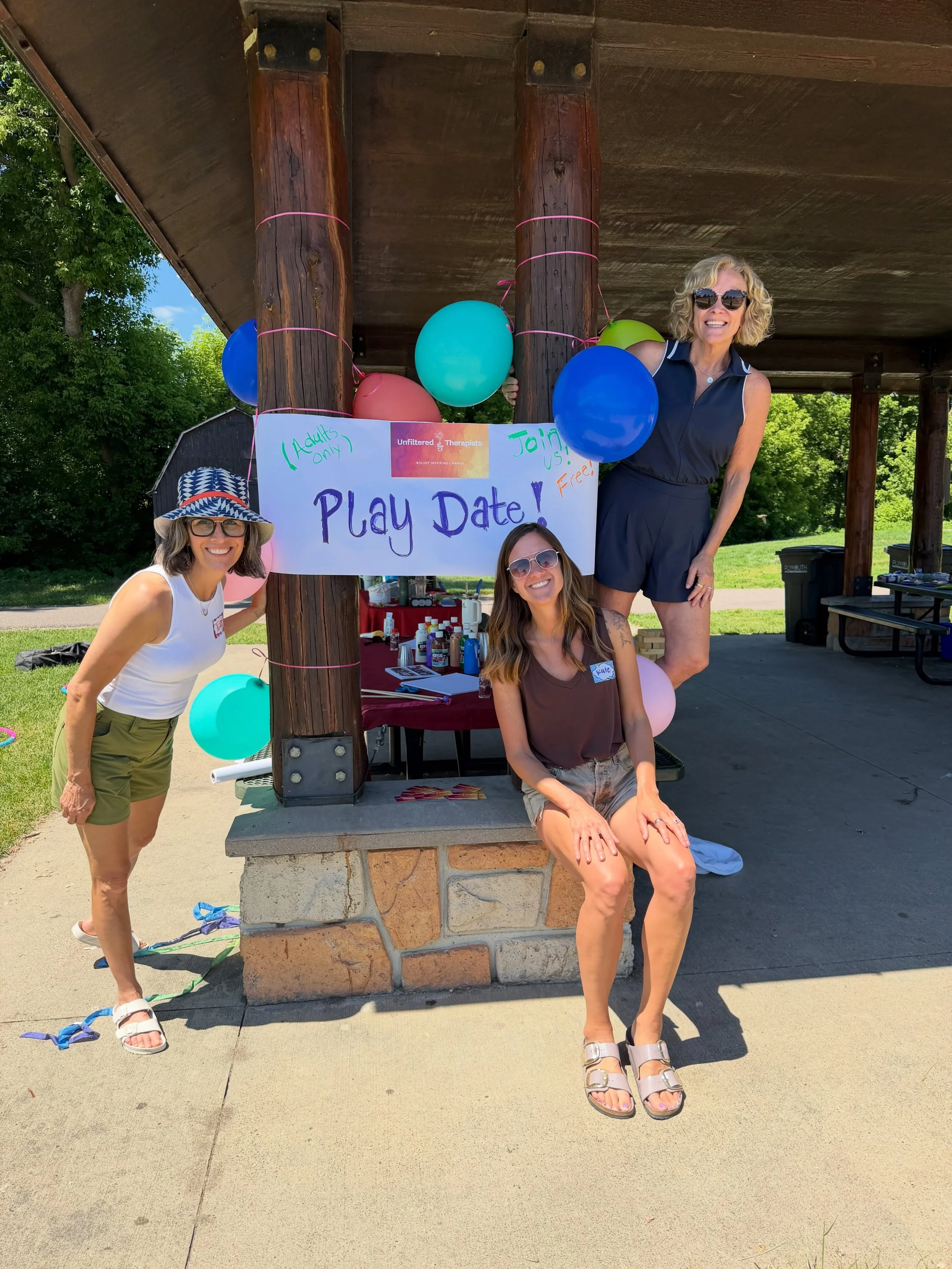 Happening now! Come join us! FREE Live Unfiltered Therapist Play Date! 

1-3 pm

West Medicine Lake Park

Looking forward to seeing you all! 

#unfilteredtherapists #freeevent #playdate date