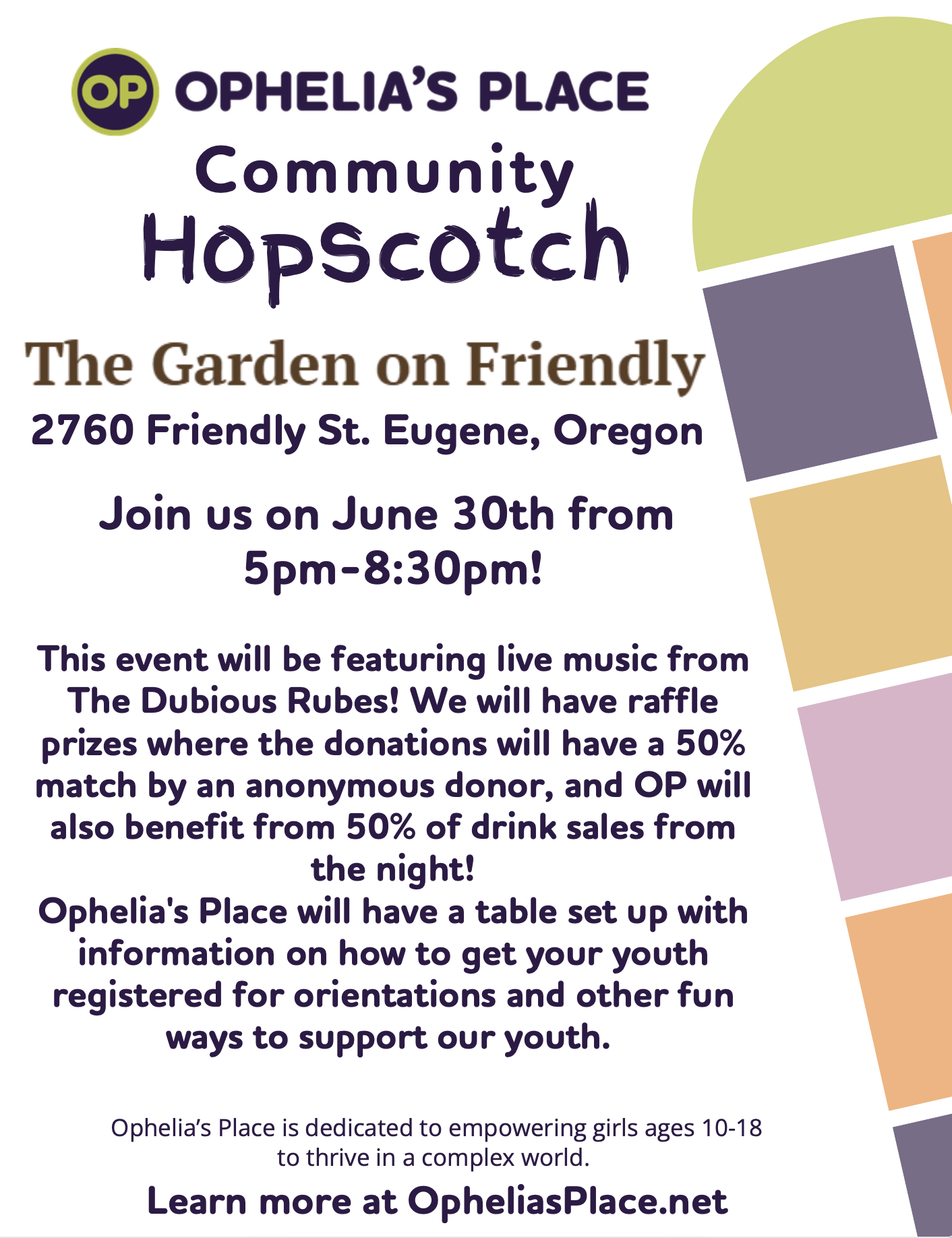Ophelia's Place Fundraiser