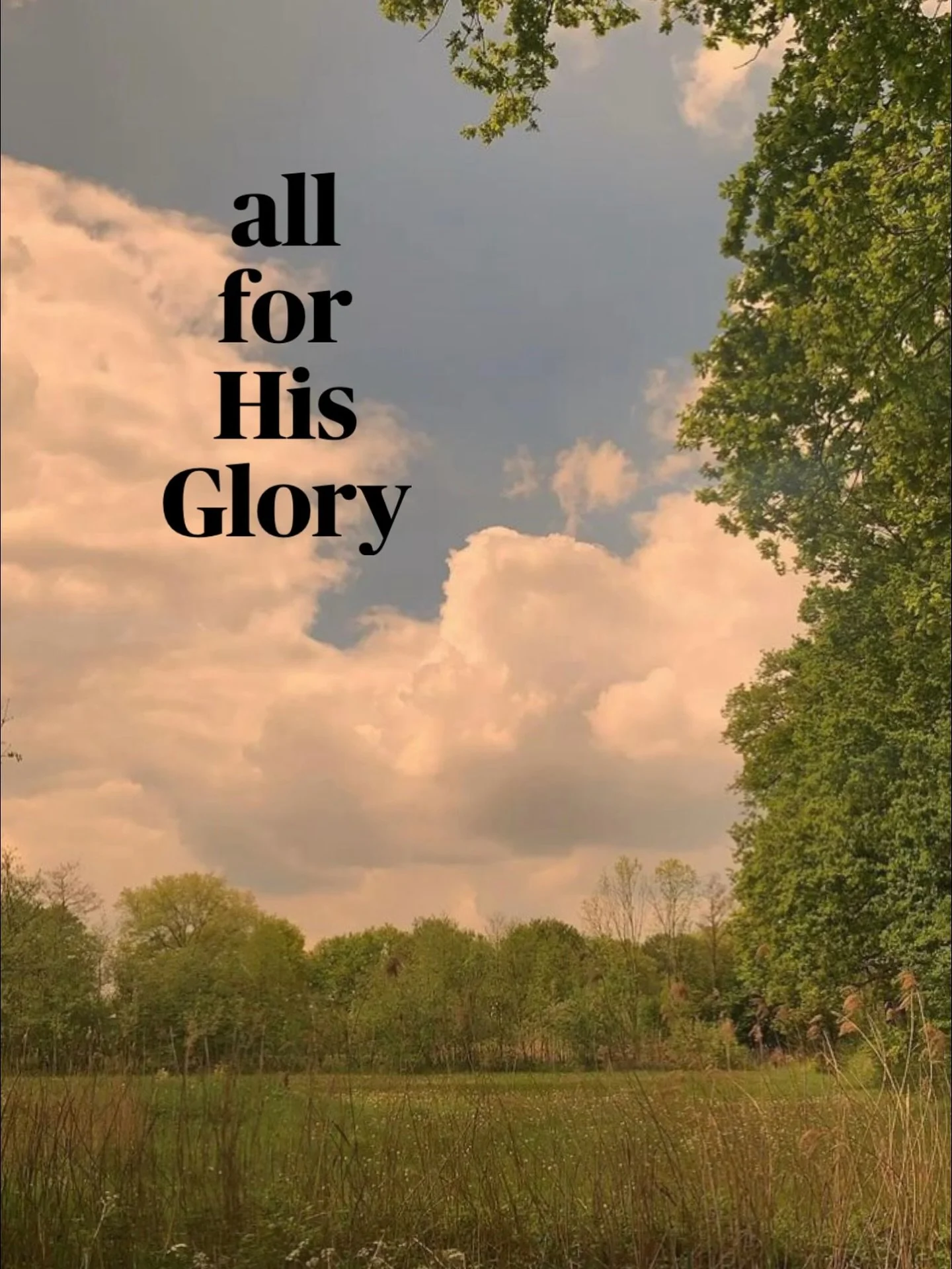 Psalm 19:1 &ldquo;The heavens declare the glory of God,
 and the sky above proclaims his handiwork.&rdquo;

🤎