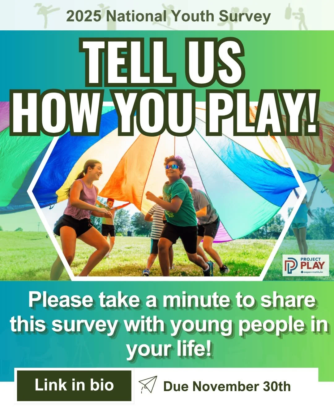 It&rsquo;s time to hear from our athletes! 🗣️✨
All youth ages 10&ndash;17 are invited to share their thoughts about sports in the National Youth Survey. It&rsquo;s quick, anonymous, and helps us understand what you enjoy, why you play, and how sport