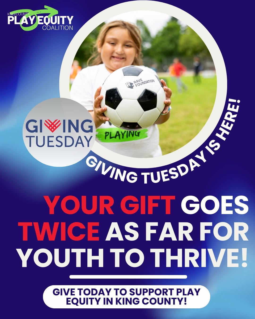 💗Will you join us today, Giving Tuesday? 🎁

At KCPEC, we&rsquo;re building culturally meaningful play spaces, supporting youth leaders, and training community coaches &mdash; but we can&rsquo;t do it alone.

What difference could your gift make?
➡️