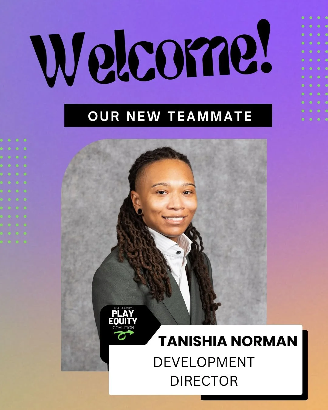 Help us welcome our new Development Director, Tanishia Norman!🎉

Tanishia (she/her), originally from Memphis, TN, has called Seattle home since 2021. Her lived experience fuels a deep, personal commitment to equity, access, and community-centered wo