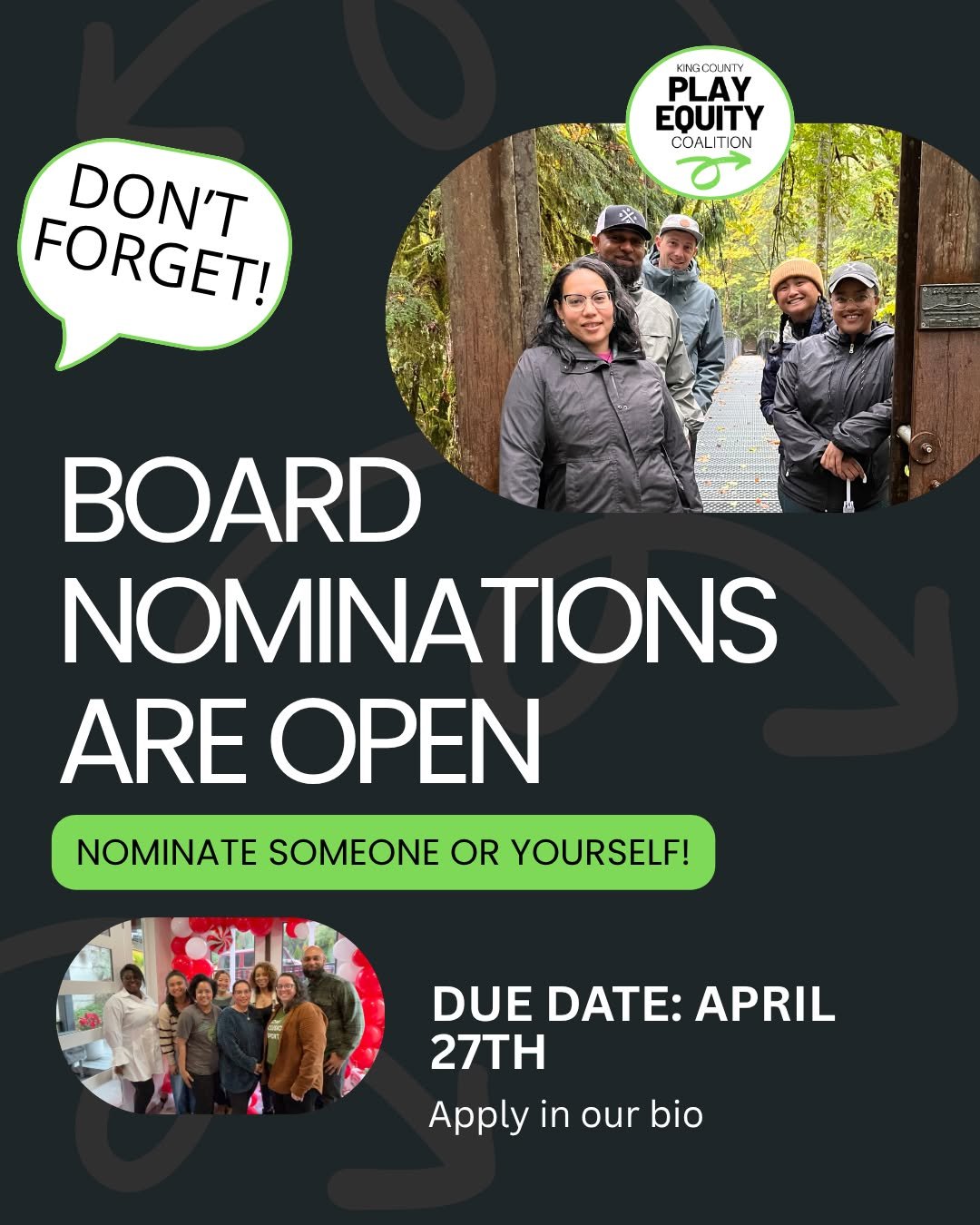 KCPEC is looking for passionate, community-rooted leaders who care about equity and creating joyful, accessible play for all youth.

We&rsquo;re especially looking for folks connected to outdoor recreation or schools, who live in Washington, value di