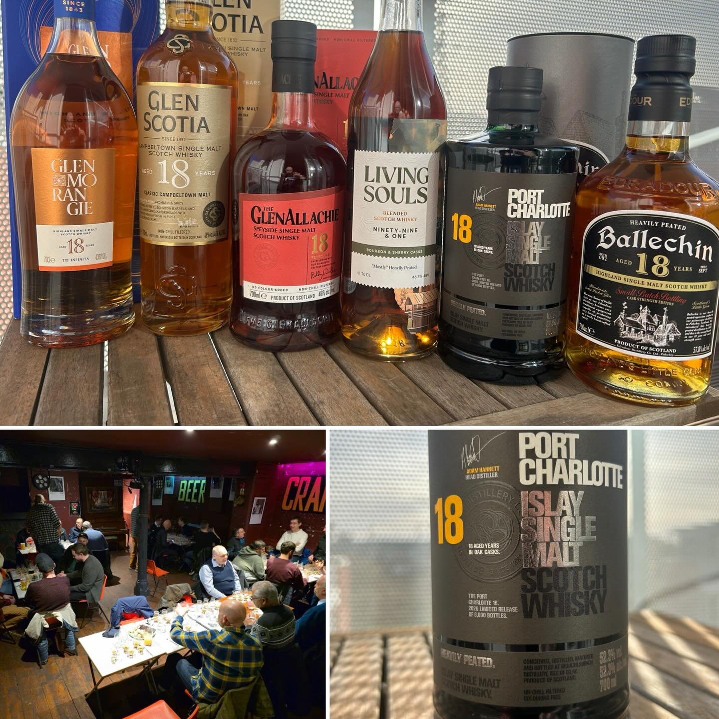 Big thanks to all that joined us for our 18year celebrations! The line of 18yo whiskies certainly had something for everybody&rsquo;s pallet. 
Results of the evening were as follows&hellip;.
1 - Port Charlotte 18yo (308 points)
2 - Living Souls 99-1 