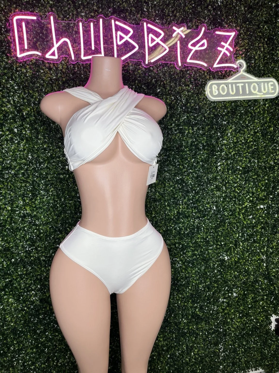 Cream 2pc Bathing Suit