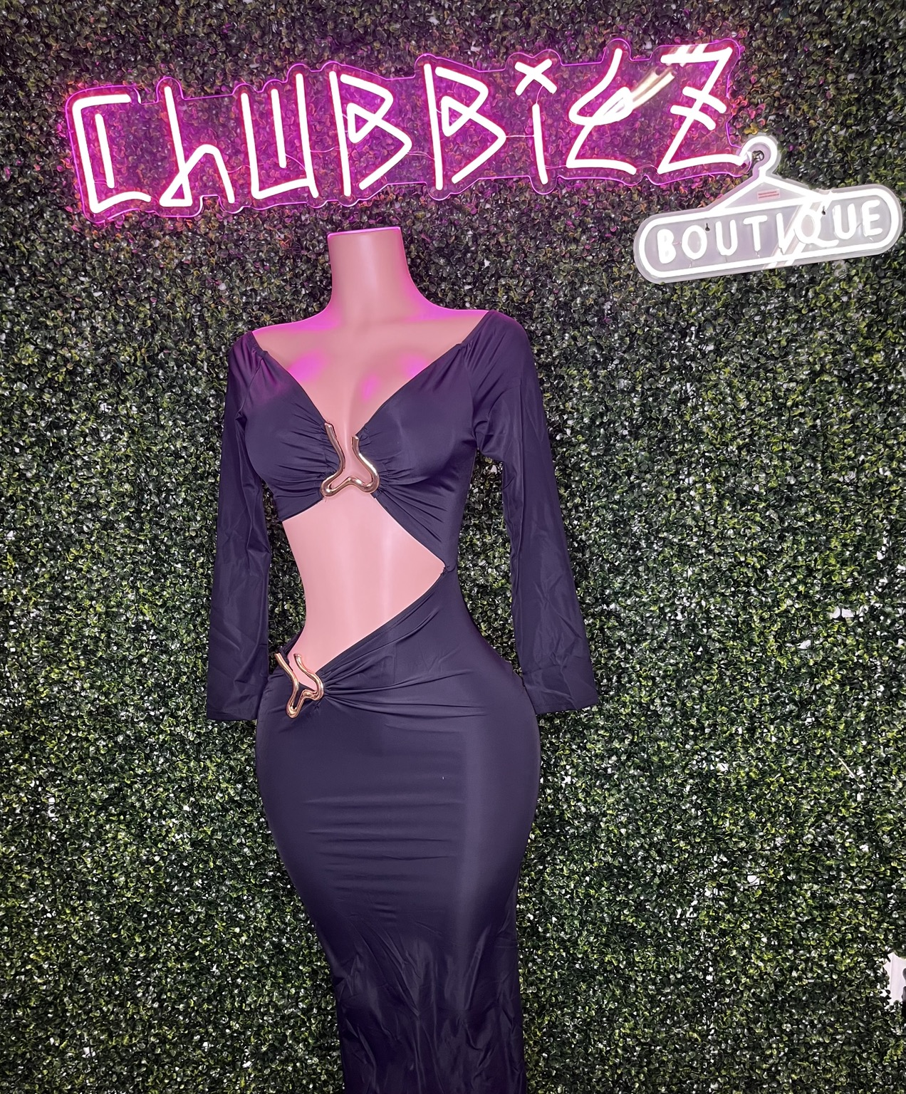 Womans Black Love Dress