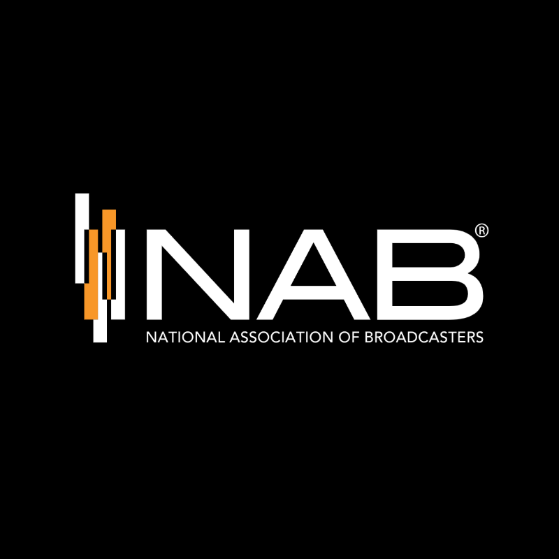 National Association of Broadcasters logo on black