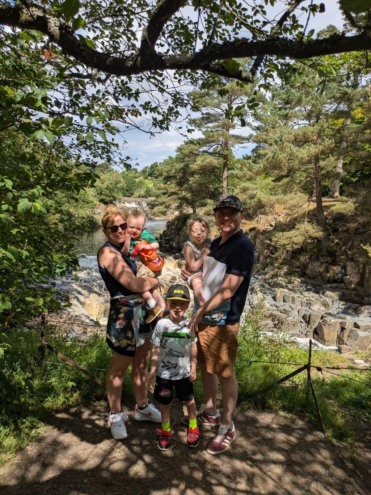 Katie Hill with her family