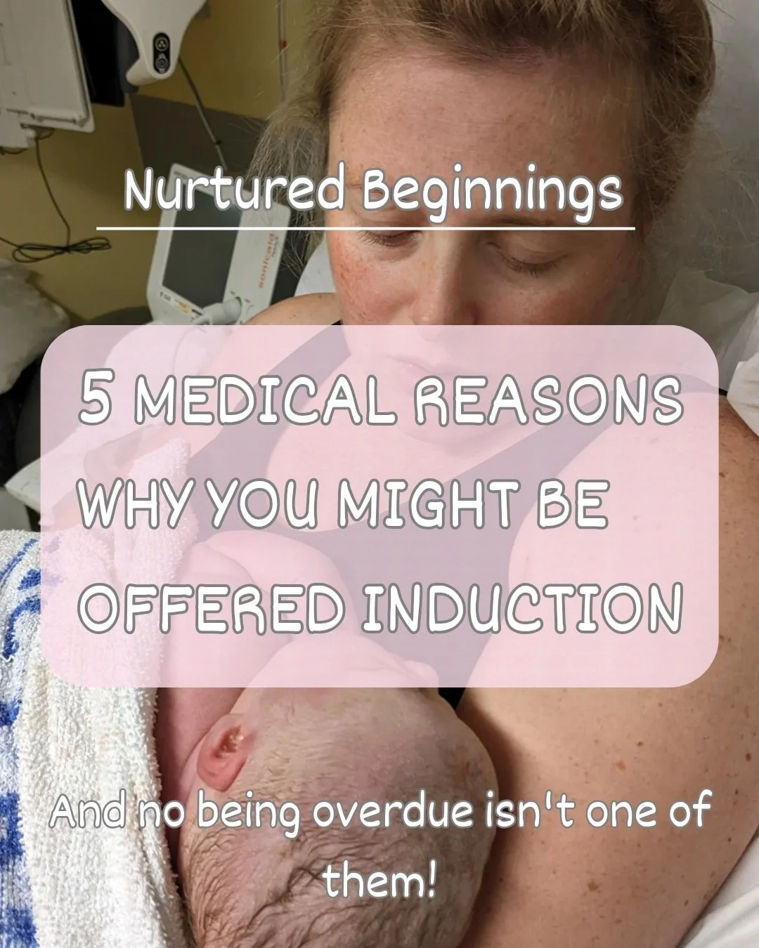Following on from my post yesterday here are some of the medical reasons why an induction should be offered.

During an induction you can still use all your hypnobirthing tools to have a positive birth experience. You also still have a choice!

#indu