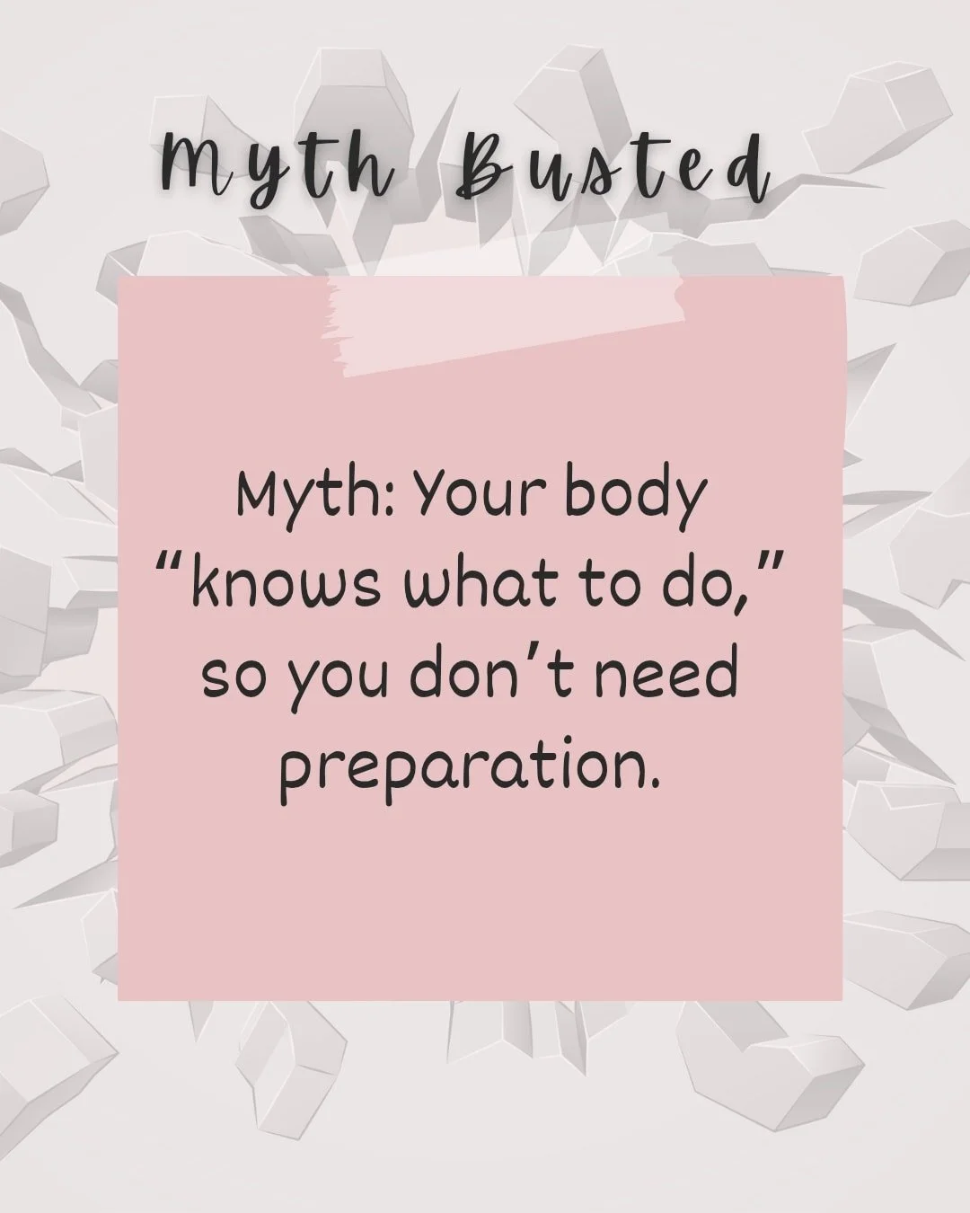 Myth Monday- Busted 💥

If this is what you think, then hypnobirthing isn't for you.

You absolutely need to prepare for birth. Just like anything in life. You wouldn't get into a car and just drive without learning how to do it first. Well it's the 