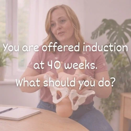 Benefits. Risks. Alternatives. Instinct. Nothing.

Five simple questions that protect your choices, your voice, and your confidence in birth.
Because informed decisions = empowered birth 🌿

One of the many things I teach on a full hypnobirthing cour