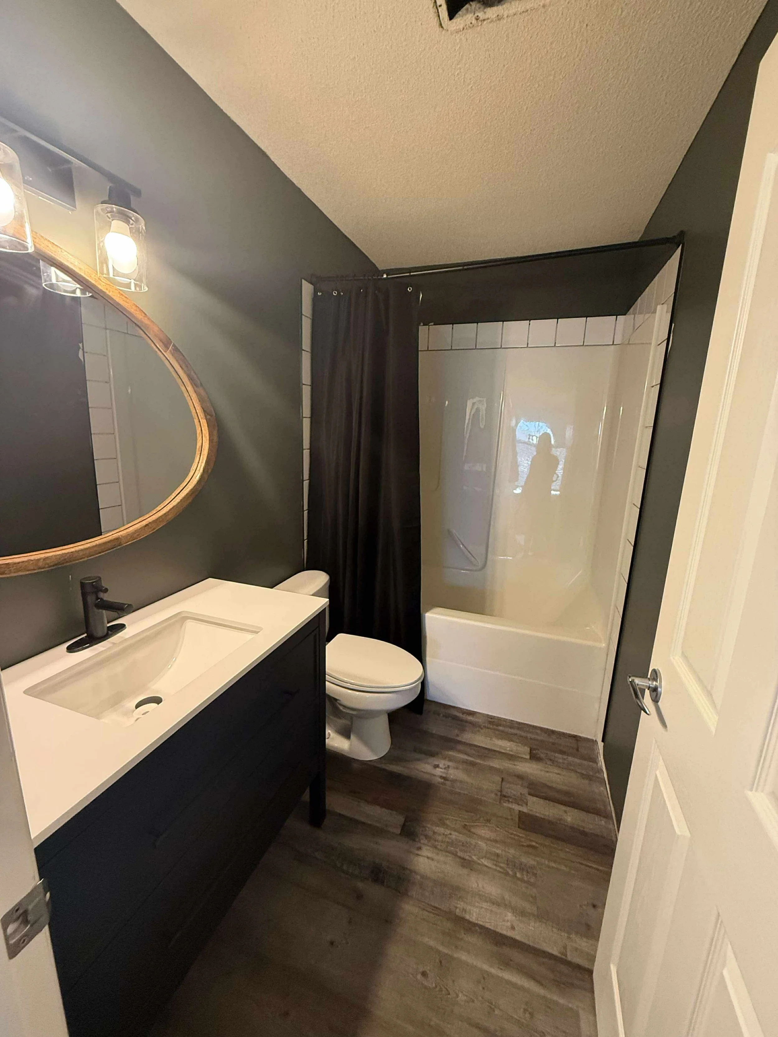 Bathroom Drywall Repair Finished