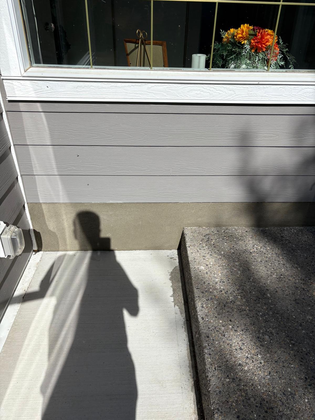 After: Fresh parging applied for durability, protection, and a clean finish