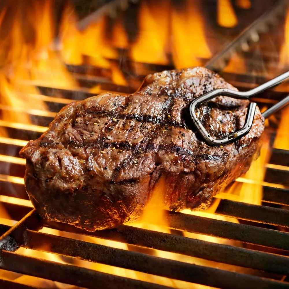 Beef grilling from Dry Creek Pastures ranch-direct beef shares, Utah