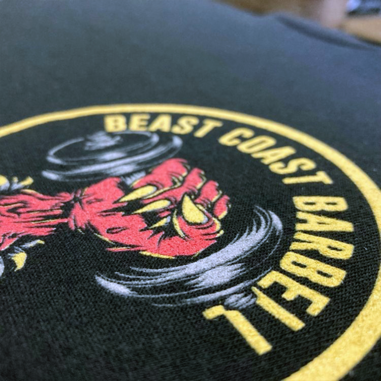 Beast Coast Barbell printed apparel