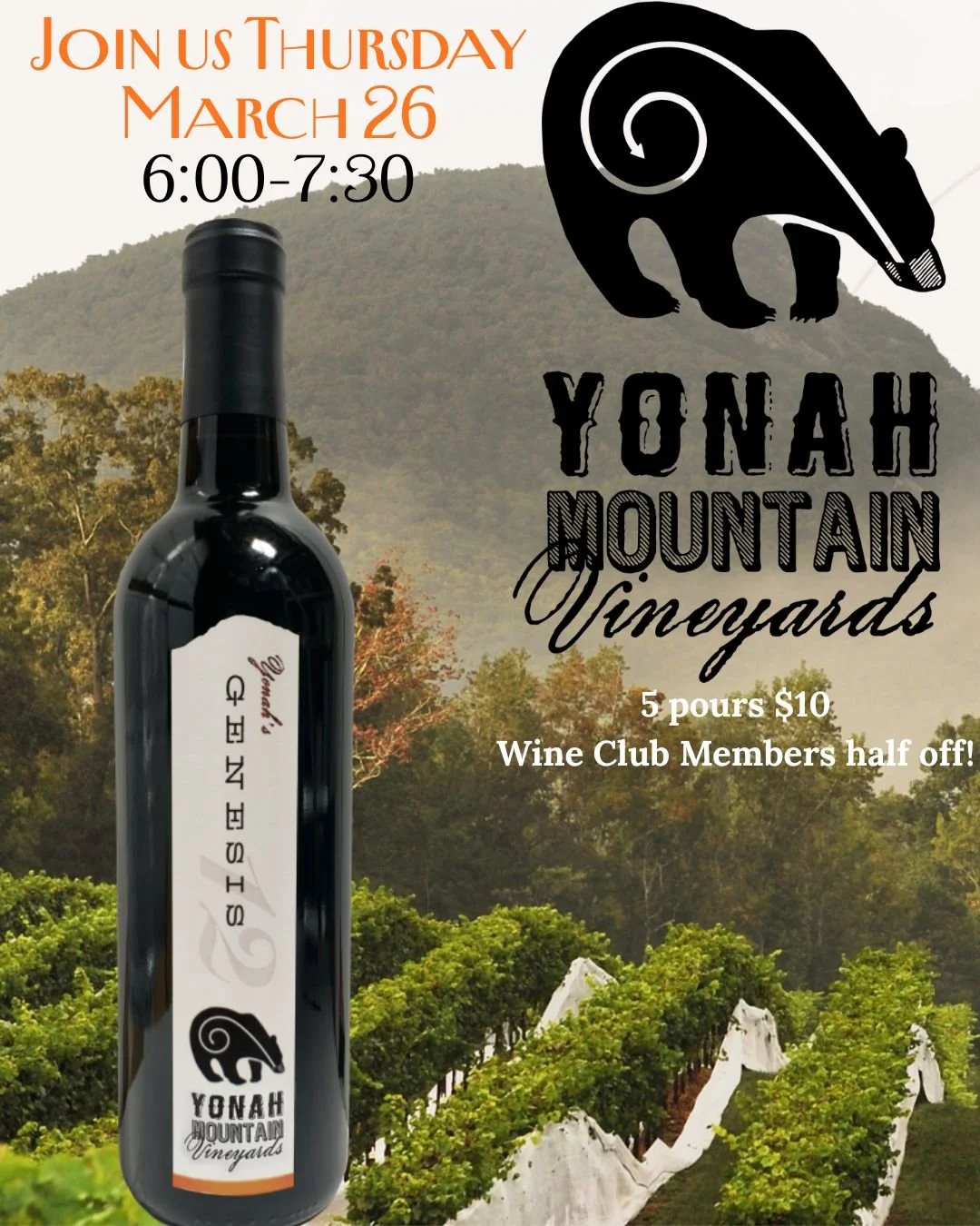 Yonah Mountain Winery Tasting at Kelly’s Market