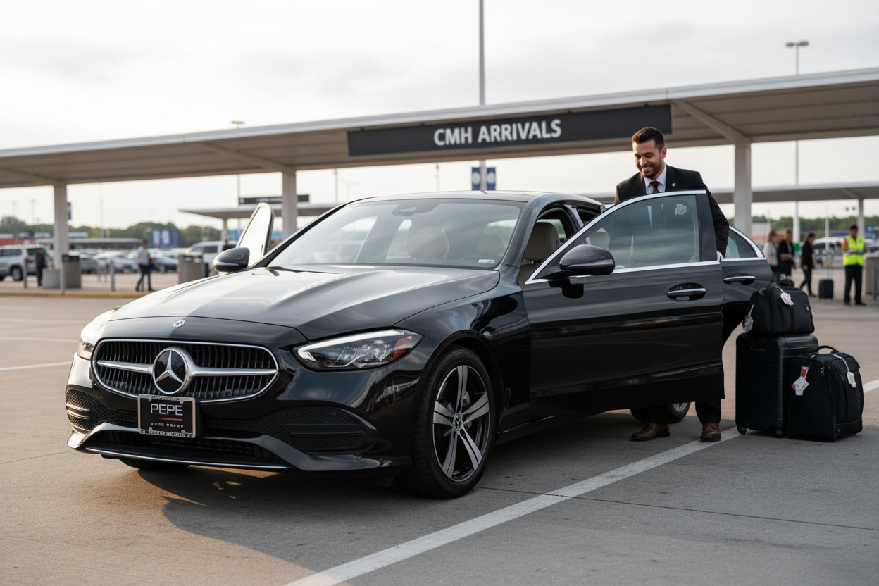 Luxury car rental curbside delivery Columbus