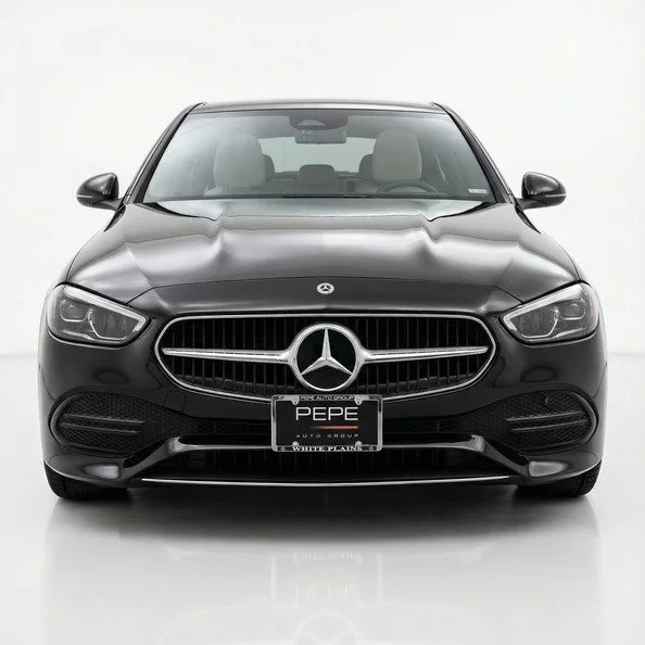 Black Mercedes-Benz C 300 from buckeye transportation solutions, luxury rental vehicle in Columbus, OH
