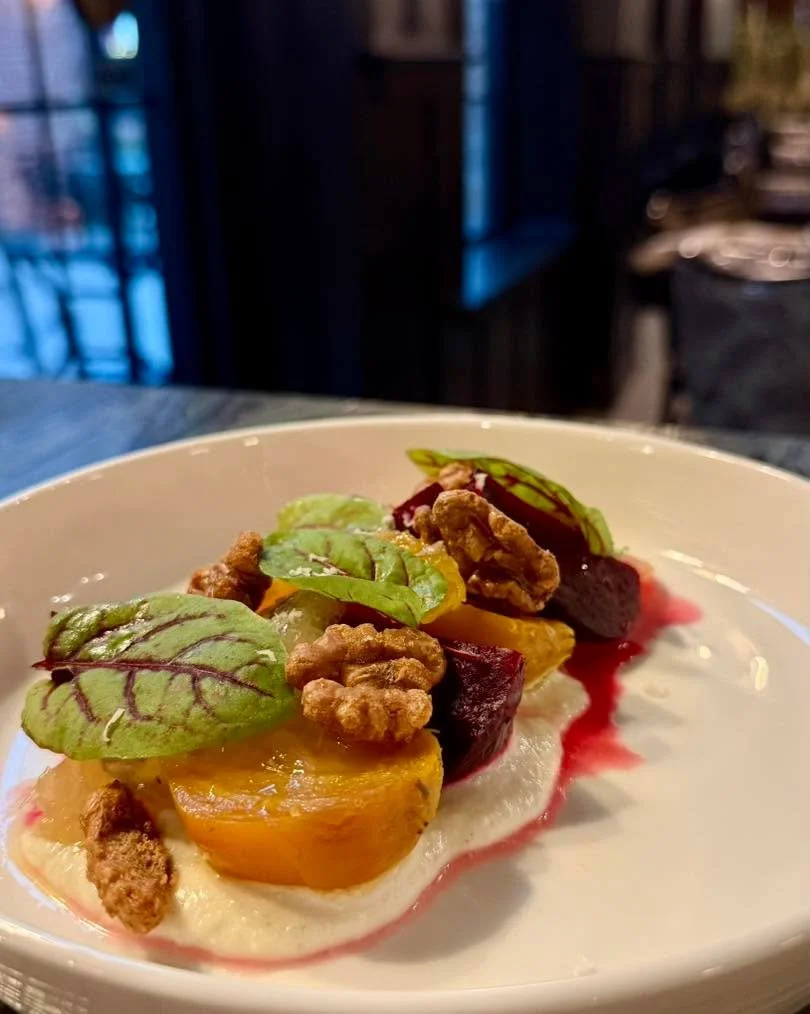 Our Roasted Baby Beets&mdash; served with Hidden Springs feta, freshly grated horseradish, citrus dressing, sorrel, and candied walnuts. A beautiful balance of earthy, bright, and savory flavors, celebrating the best of the season.

Join us this week