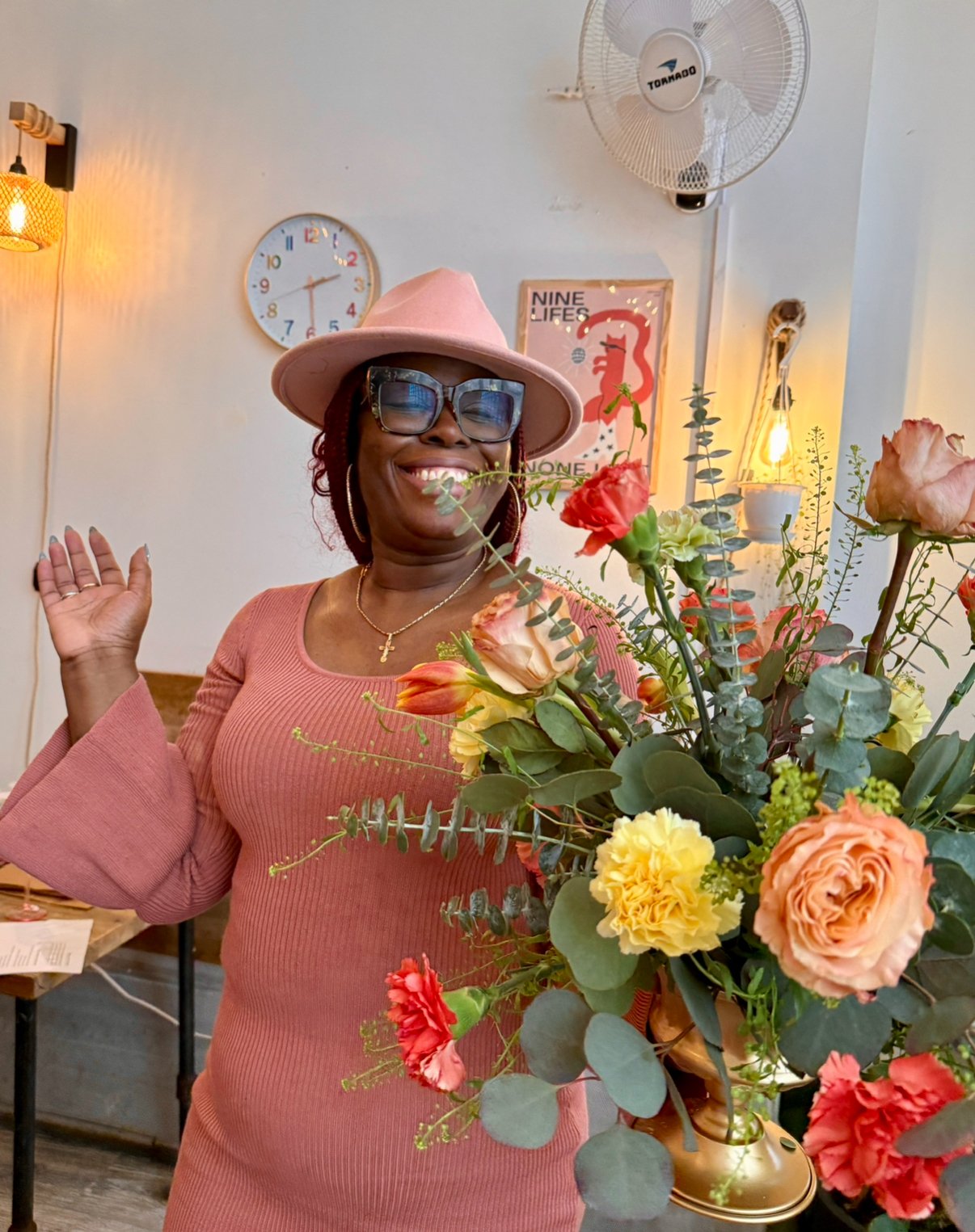 Birthday Floral Workshop Celebration at Bat Haus, Brooklyn