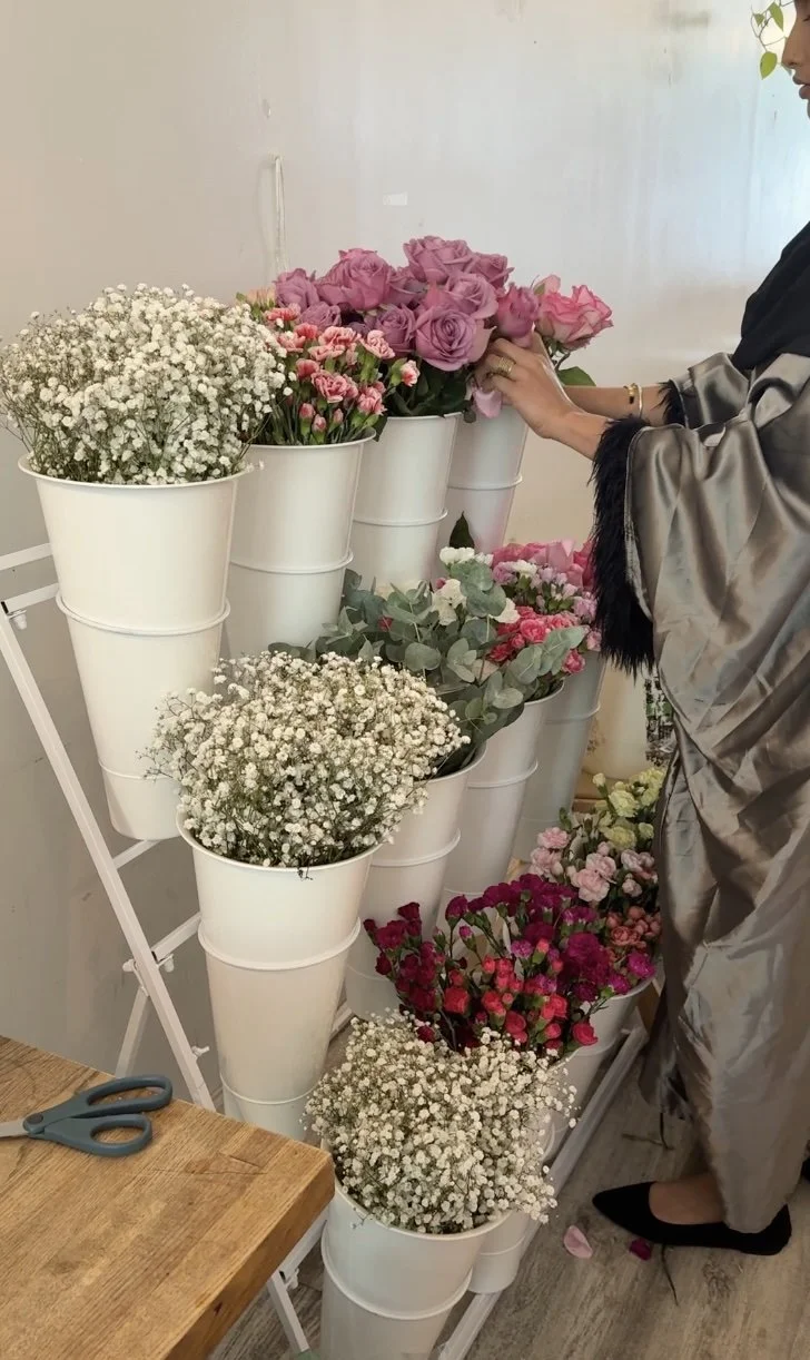 Baby Shower Flower Bar in Brooklyn | Activity + Favors