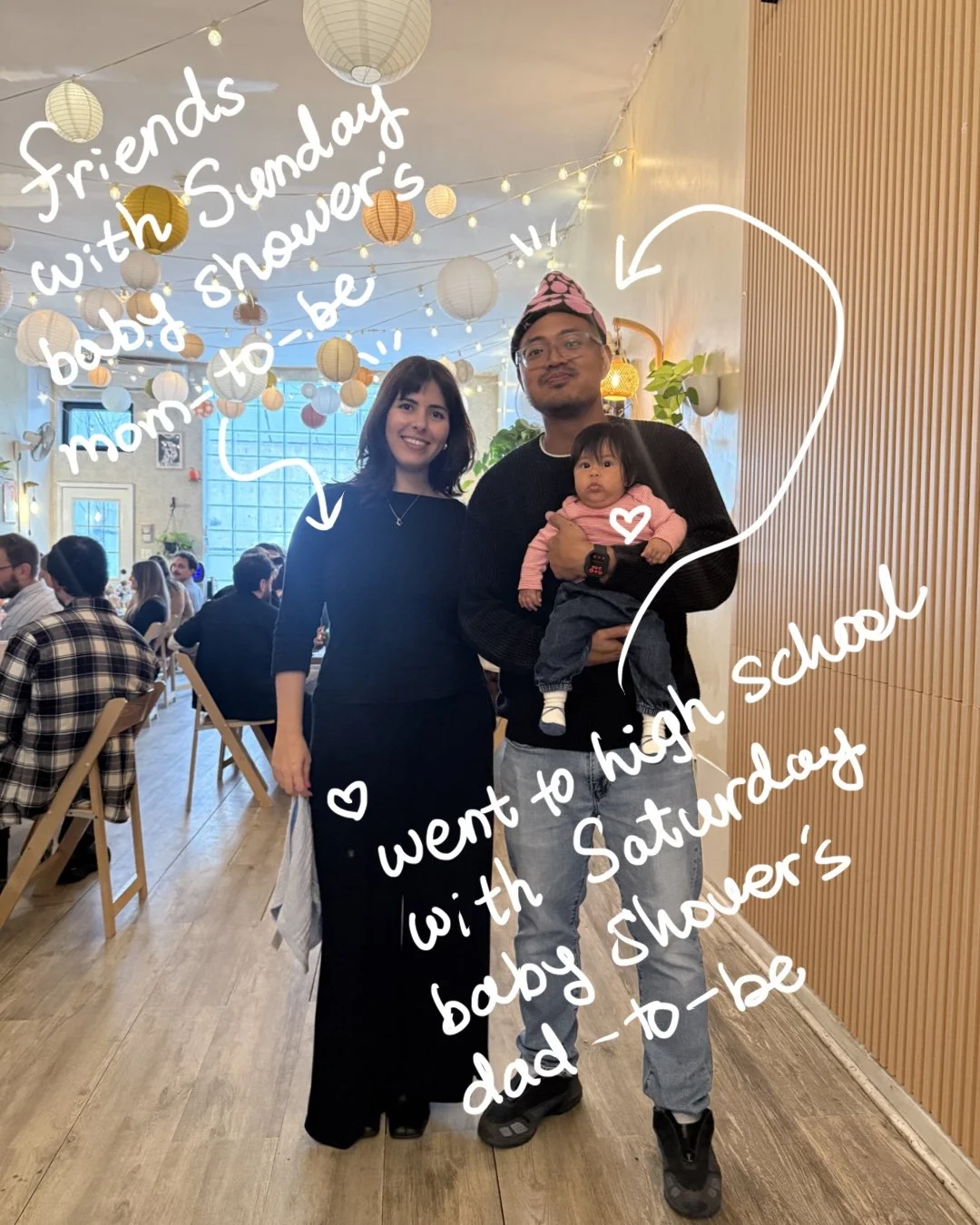Beryl and Wan visited bat haus event space twice this past weekend for two different baby showers!