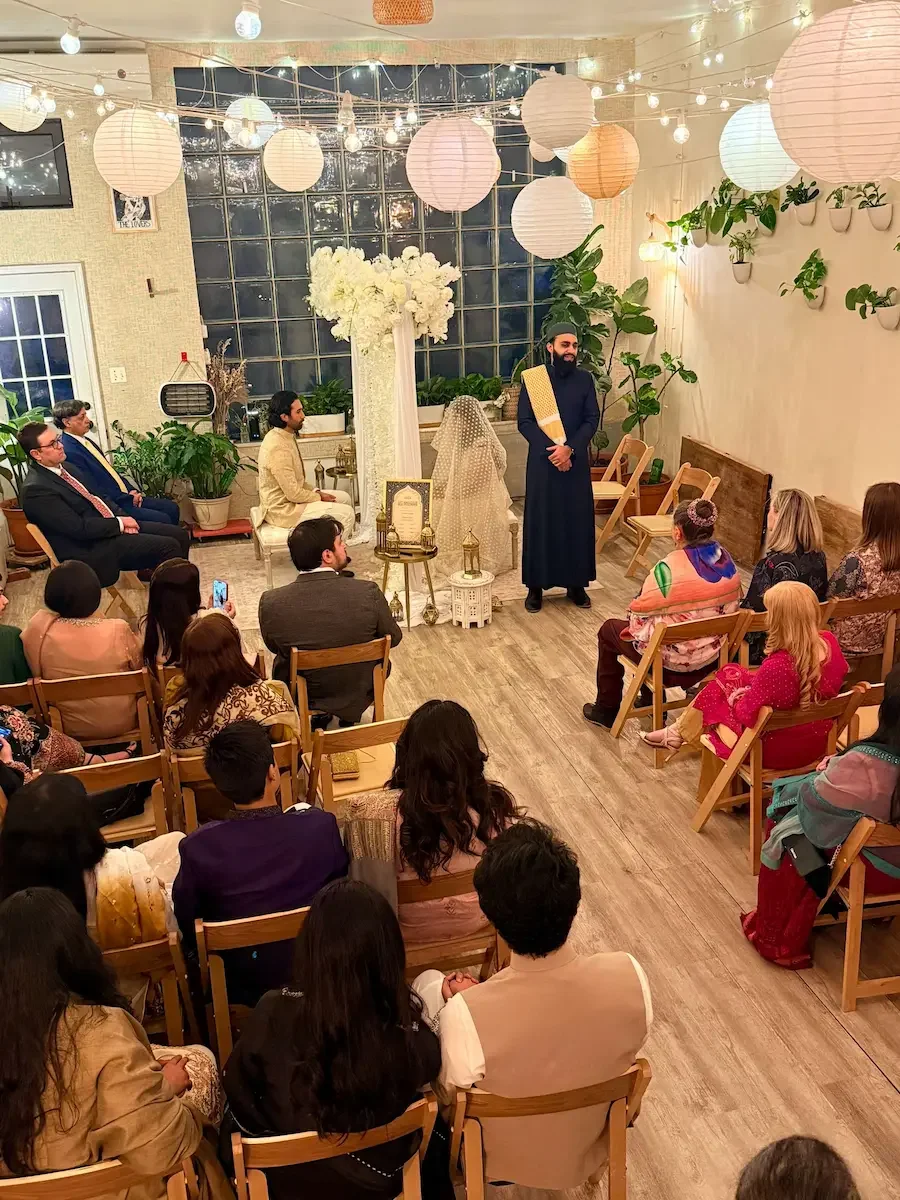 A nikah ceremony at bat haus brooklyn