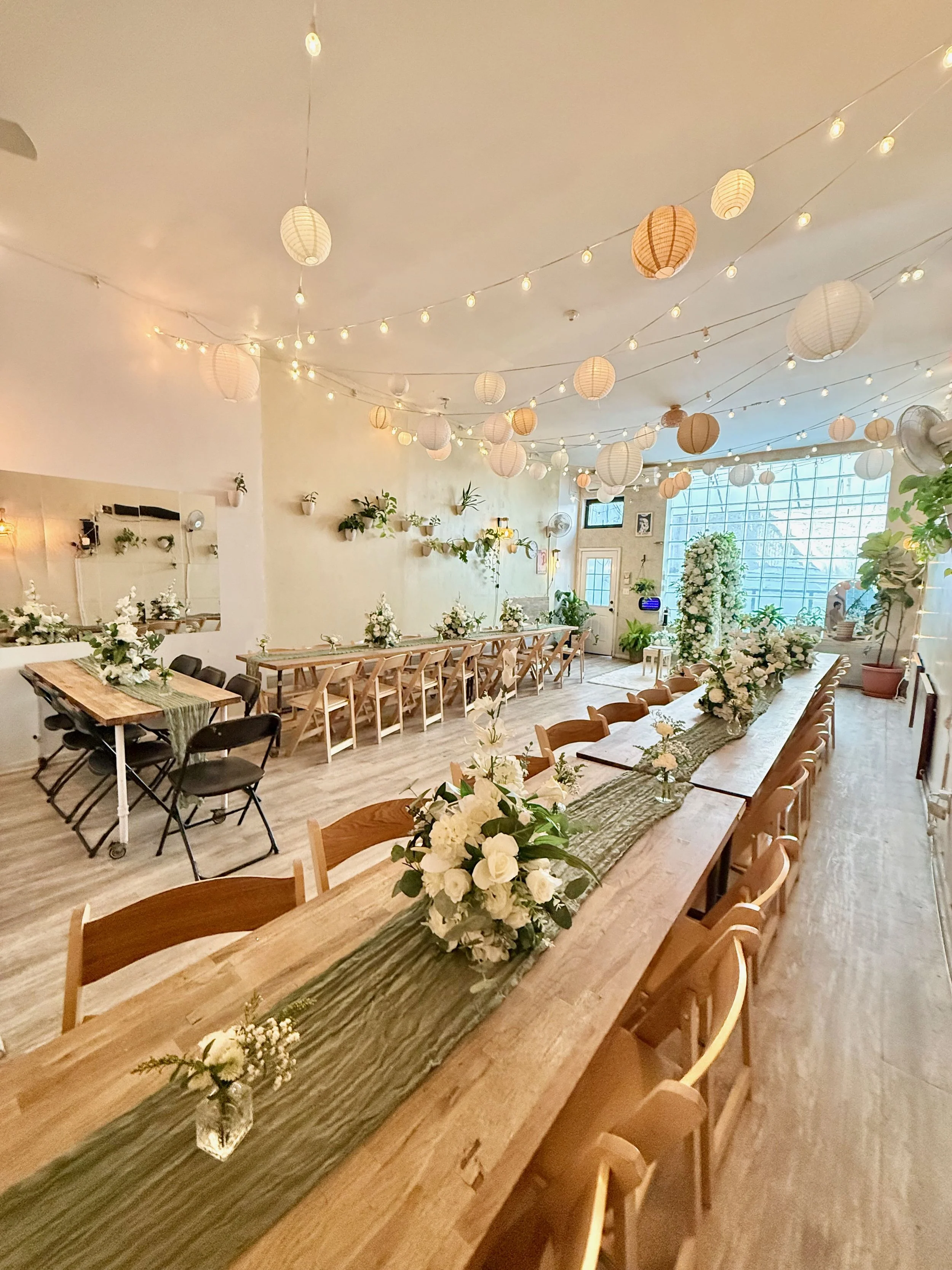 Nikah ceremony setup at Bat Haus in Williamsburg Brooklyn