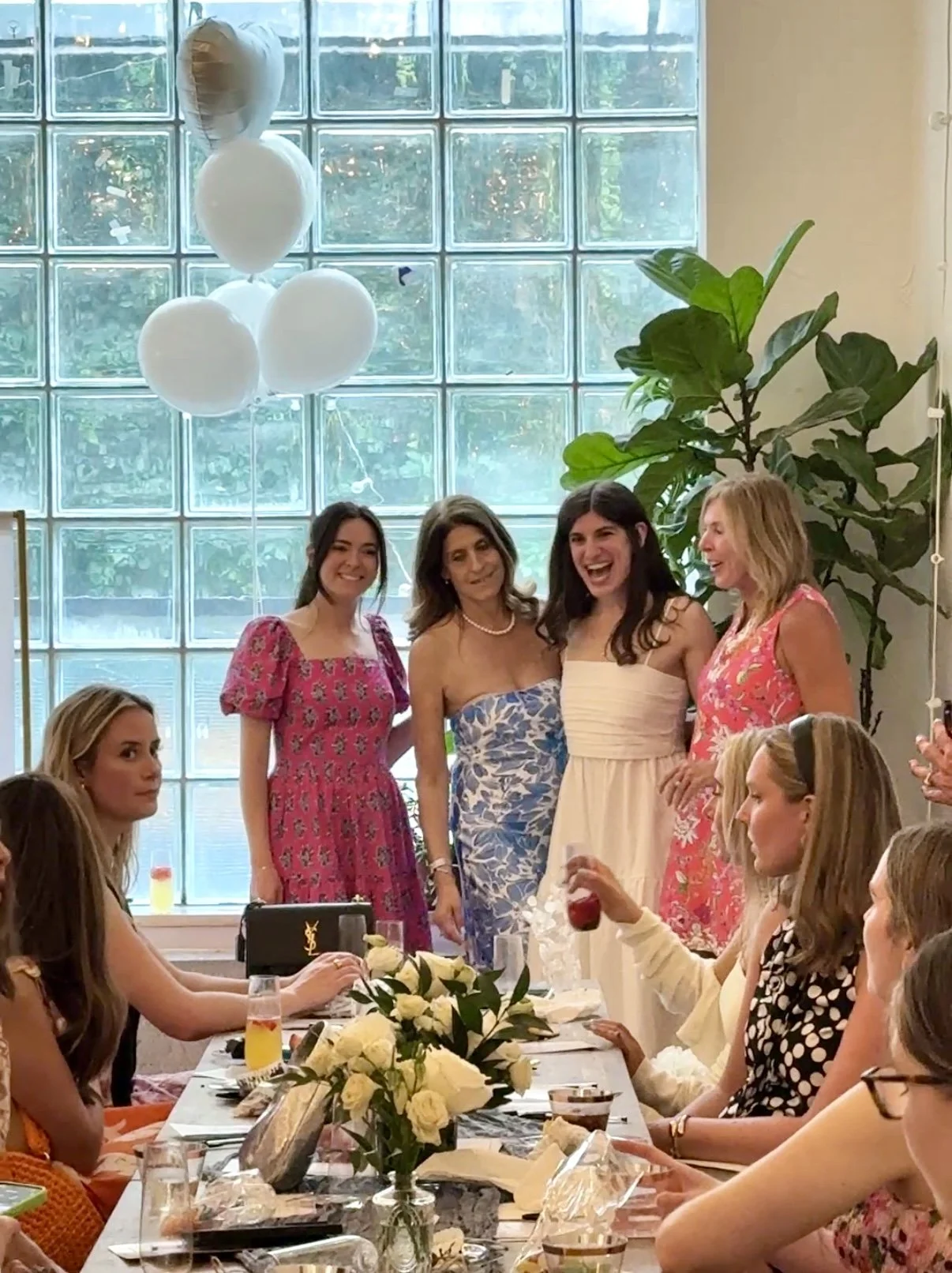 Meaningful moments shared at a bridal shower at Bat Haus in Brooklyn between daughter, mother, aunt and best friend