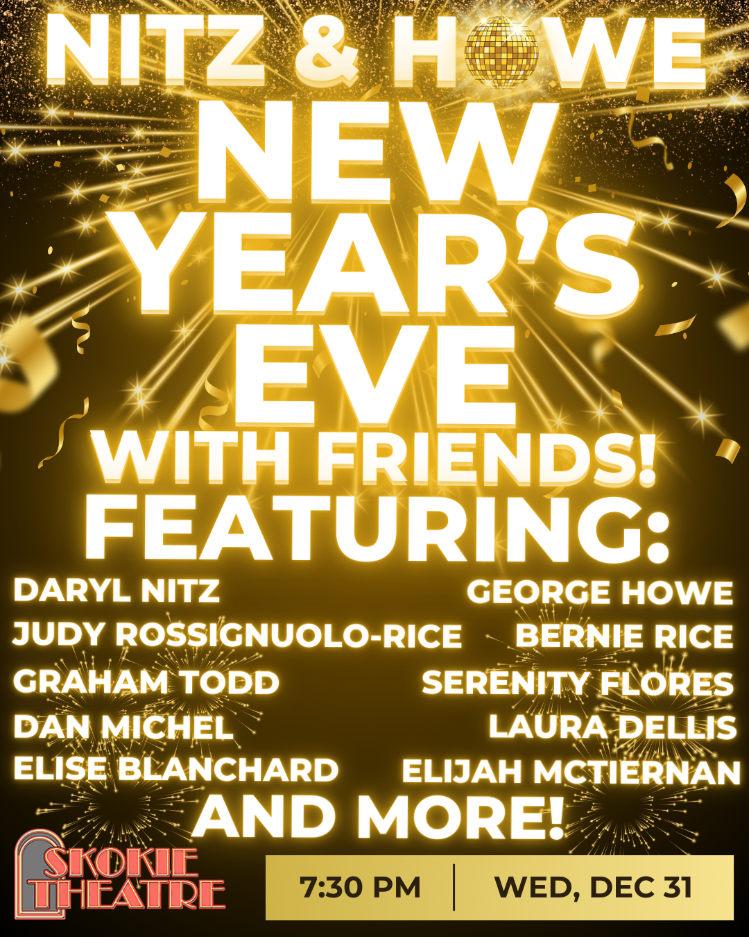 Ring in the New Year at Skokie Theatre