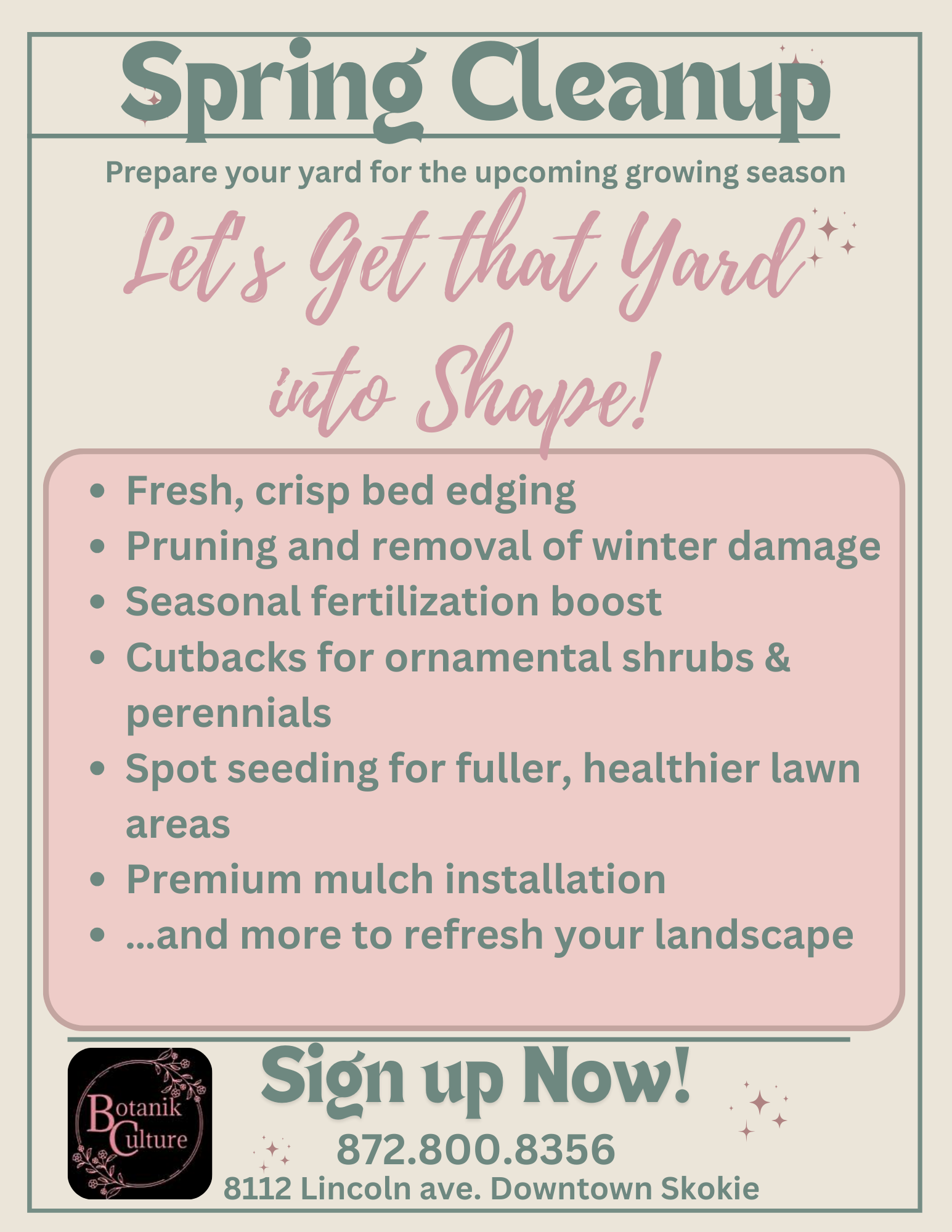 Spring Yard Cleanup & Landscape Refresh | Botanik Culture