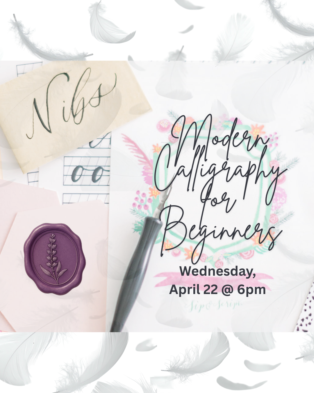 Sip & Script Beginner Calligraphy Workshop