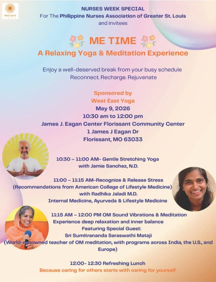 “Me Time” – A Relaxing Yoga & Meditation Experience Sponsored by West East Yoga